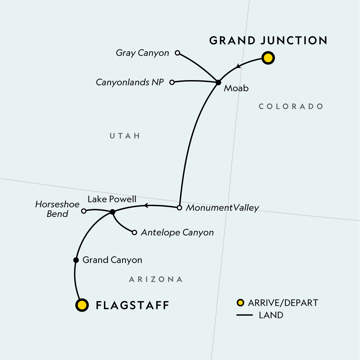 Map of Signature: Southwest USA, Grand Canyon & Colorado River