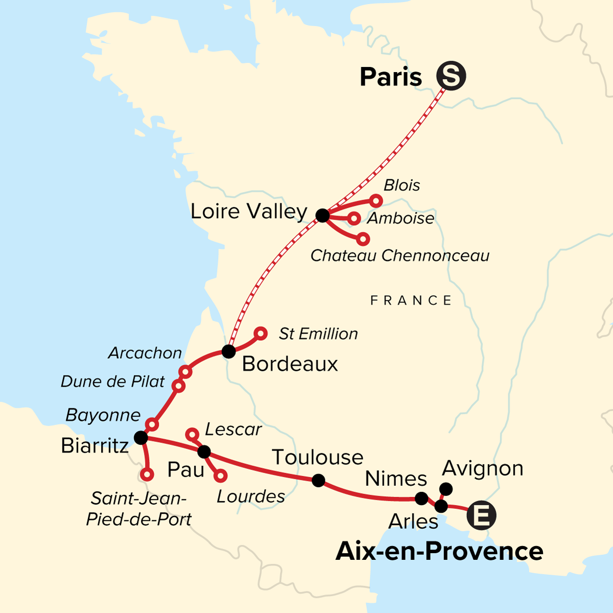 Map of Journeys: Paris to Provence in Depth