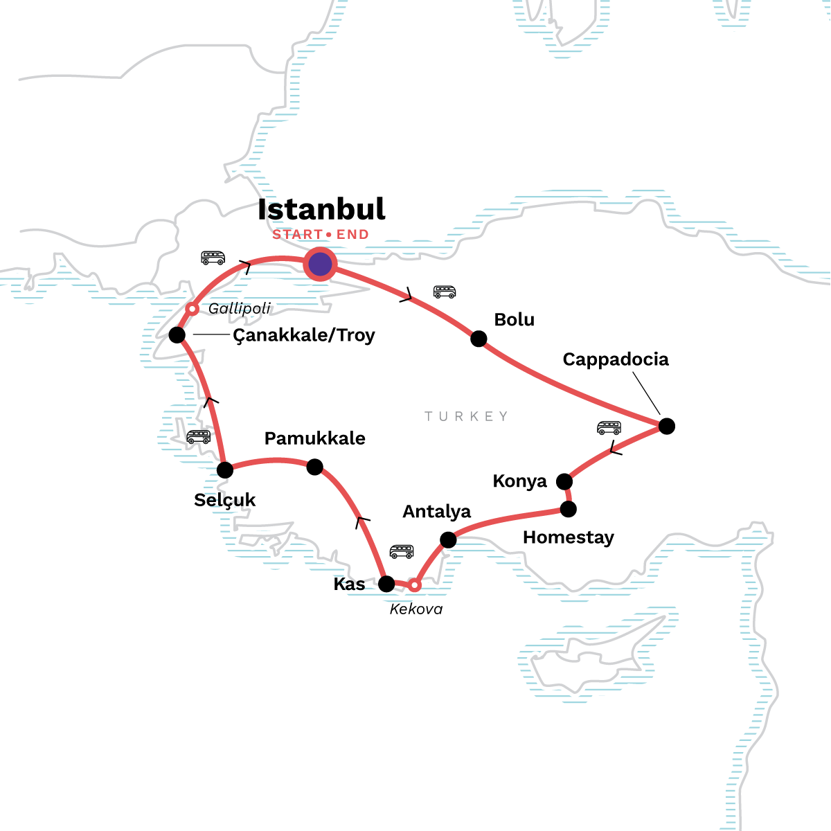 Map of Absolute Turkey