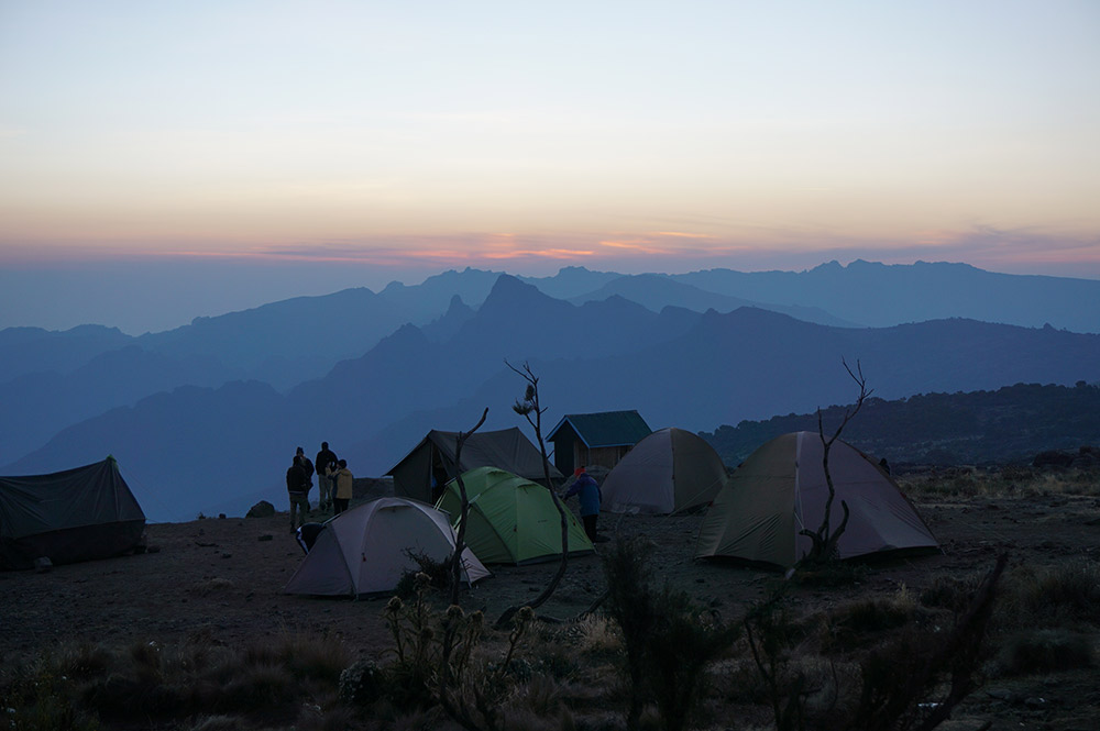 Make sure you know which tent's yours before sun sets. It'll be much trickier to find in the dark.