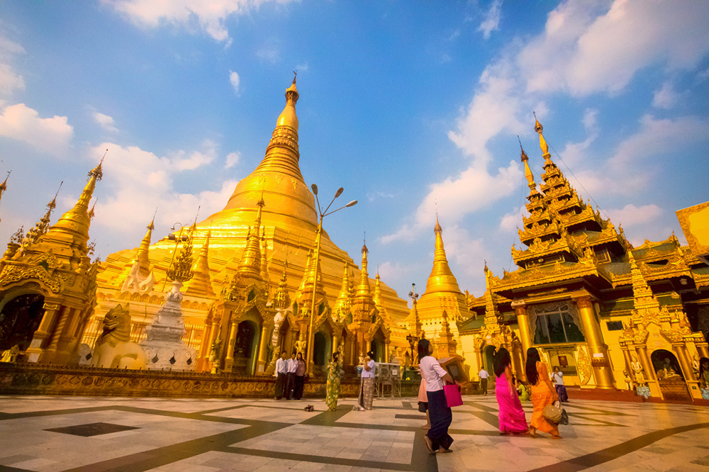 Shwedagon Pagoda in Yangon. Photo courtesy of Atlas & Boots.