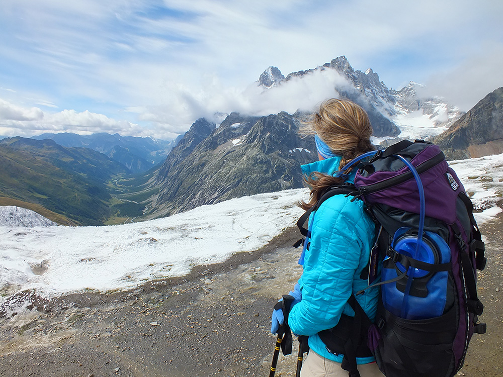 Fouly is surrounded by snow-capped beauty.