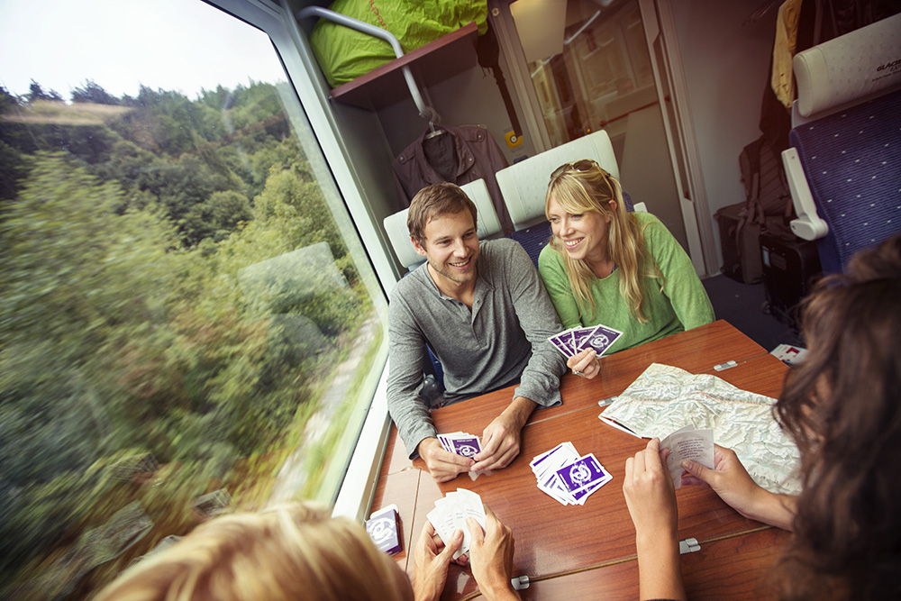 Rail travel allows you to stretch out, make friends, and enjoy the ride.