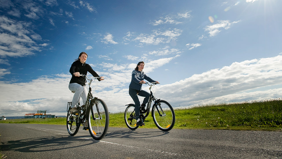 Cycling the Golden Circle.