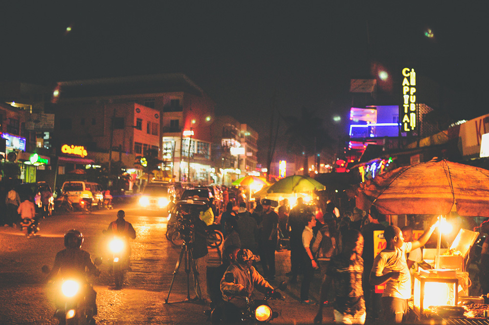 Kampala comes alive at night. Photo courtesy of rory m.