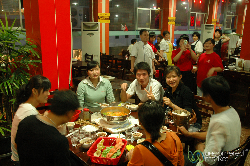 Another “it takes a village” hot pot experience in Kaili, Guizhou.