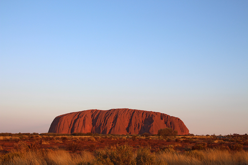 The famous Uluru of Uluru-Kata Tjuta in Australia.