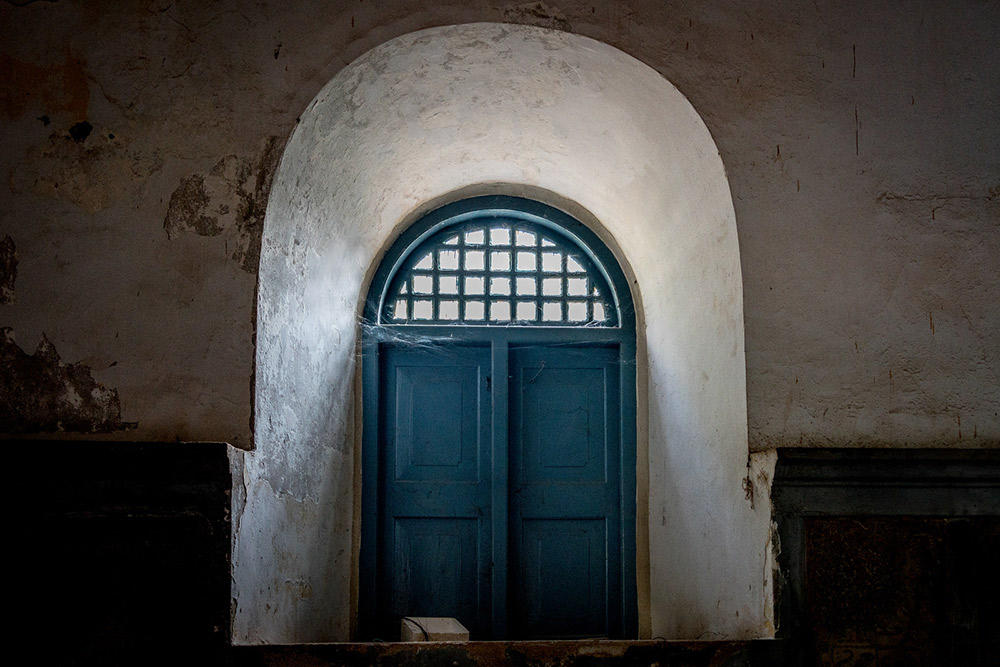 Inside a Christian church in the old city of Kochi.