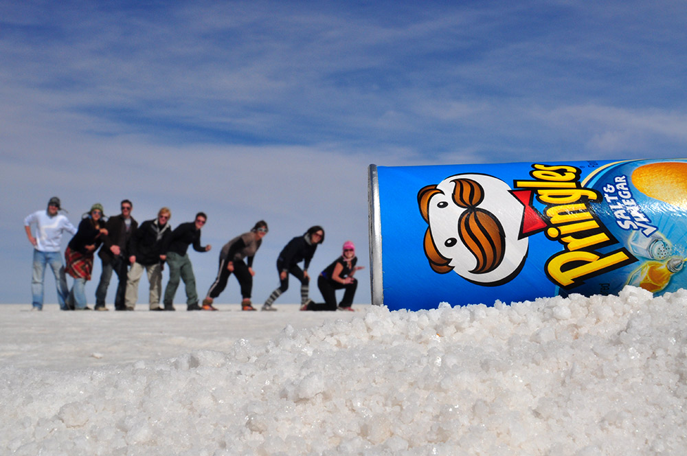 The camera is on the ground, just like this can of Pringles. Photo courtesy Nyall.