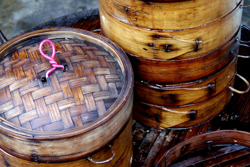 Jiaozi baskets. Photo courtesy Mark H.