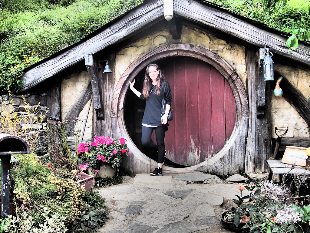 The Hobbiton movie set in Matamata.