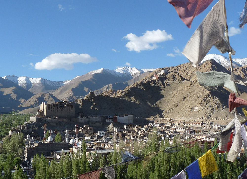 Looking down on the capital of Ladakh, Leh. Photo courtesy Mark Elliott.