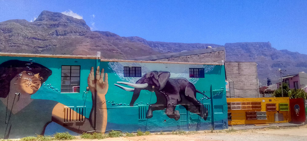 Amazing street art can be found throughout Woodstock in South Africa. Photo courtesy of yeowatzup.