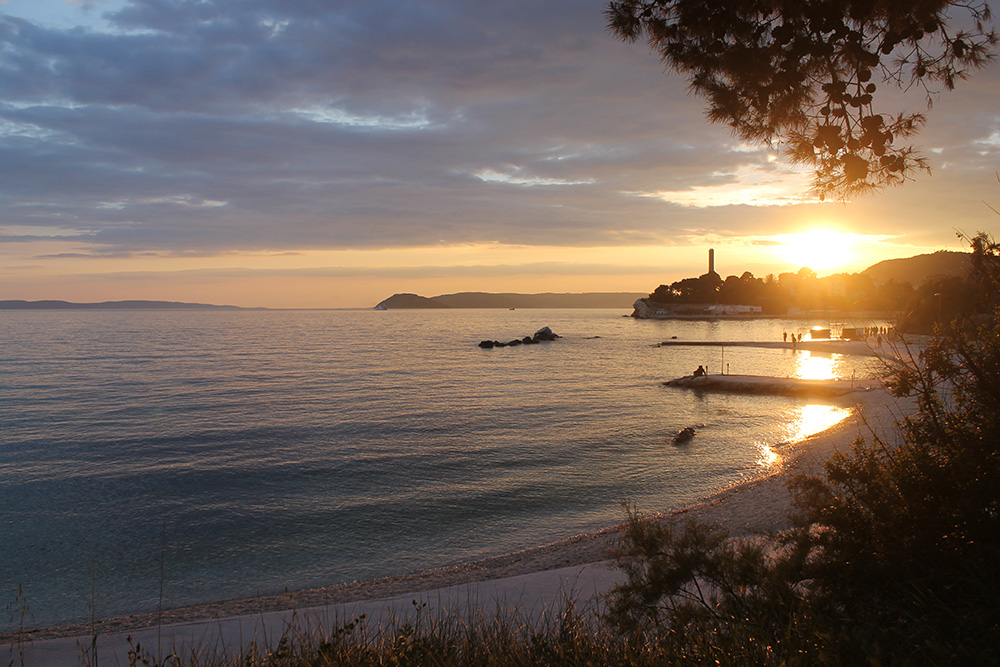 The sunset over Split. Photo courtesy of Connie M.