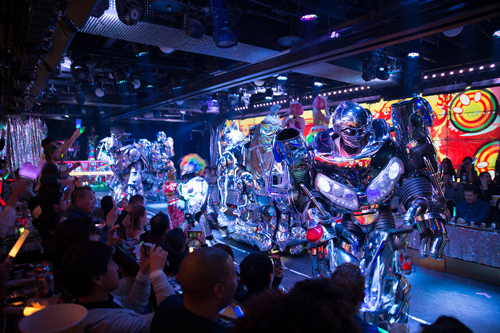 Tokyo's Robot Restaurant is bright, kitschy and larger-than-life. Photo courtesy of Josh H.