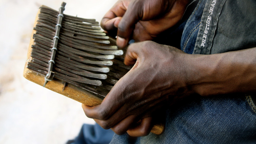 You play this small instrument with your thumbs. Photo courtesy Simone T.