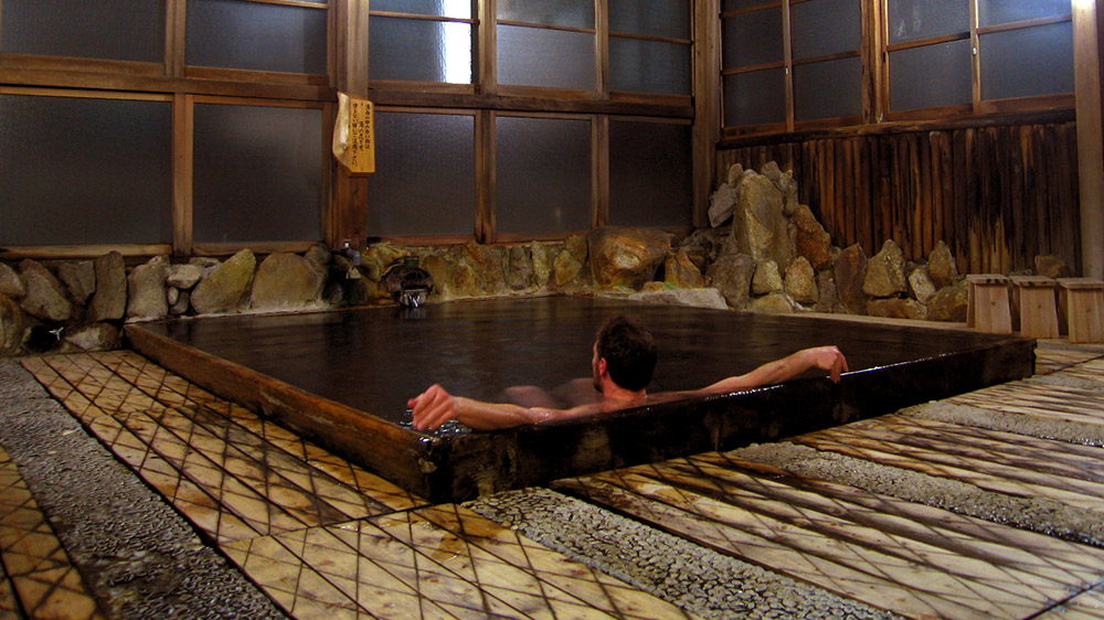 Escape the cold outdoors with a soak in a traditional onsen. Photo courtesy Samuel B.