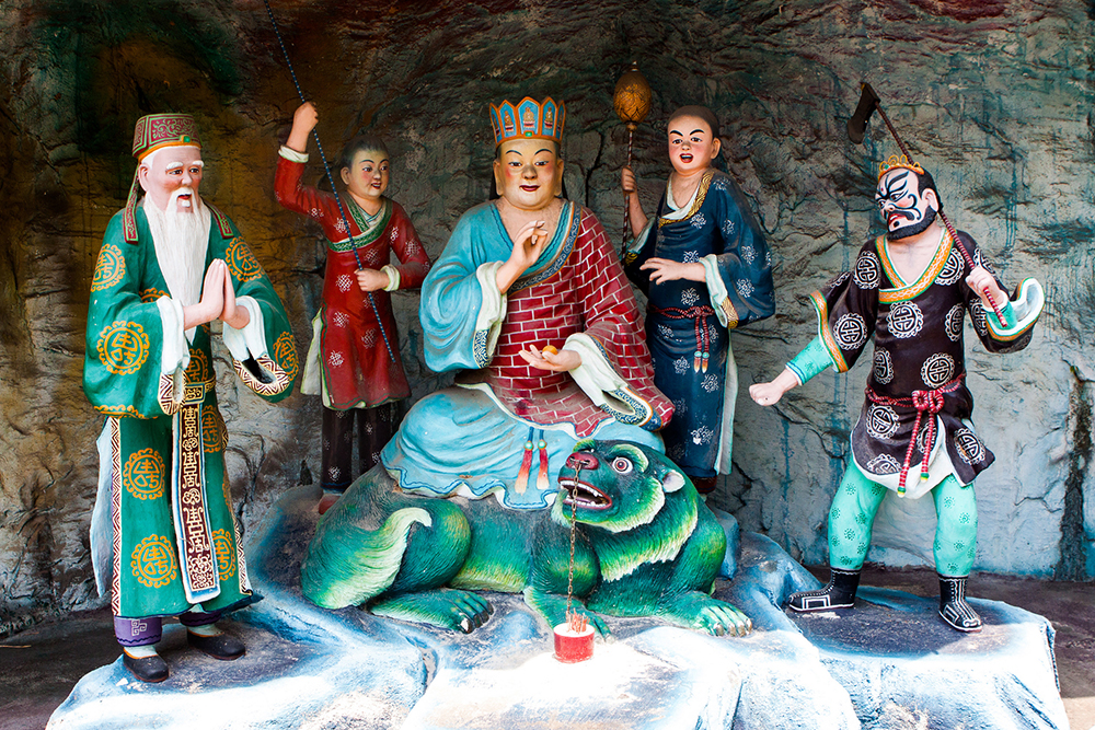 Some of the statues on display at Haw Paw Villa. Photo courtesy of Jirka M.