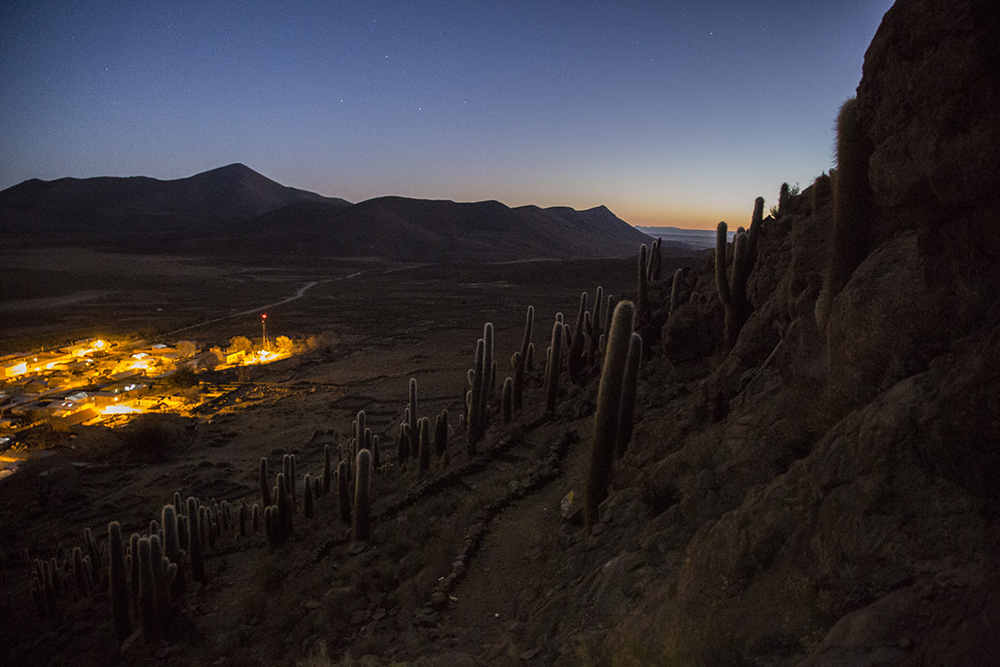 Overlooking the community of Santiago de Agencha just before sunrise.