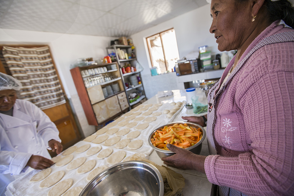 The kitchen of the Jukil Community Lodge.