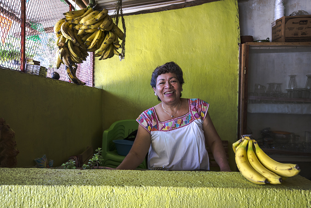 “I am happy with my business and for the fact that I get to work with my family," this woman, photographed in Mexico, said. "My girls make very delicious tortillas. They are experts in the kitchen. I believe young people need to learn how to appreciate life and not take it for granted. They need to appreciate the value of hard work."