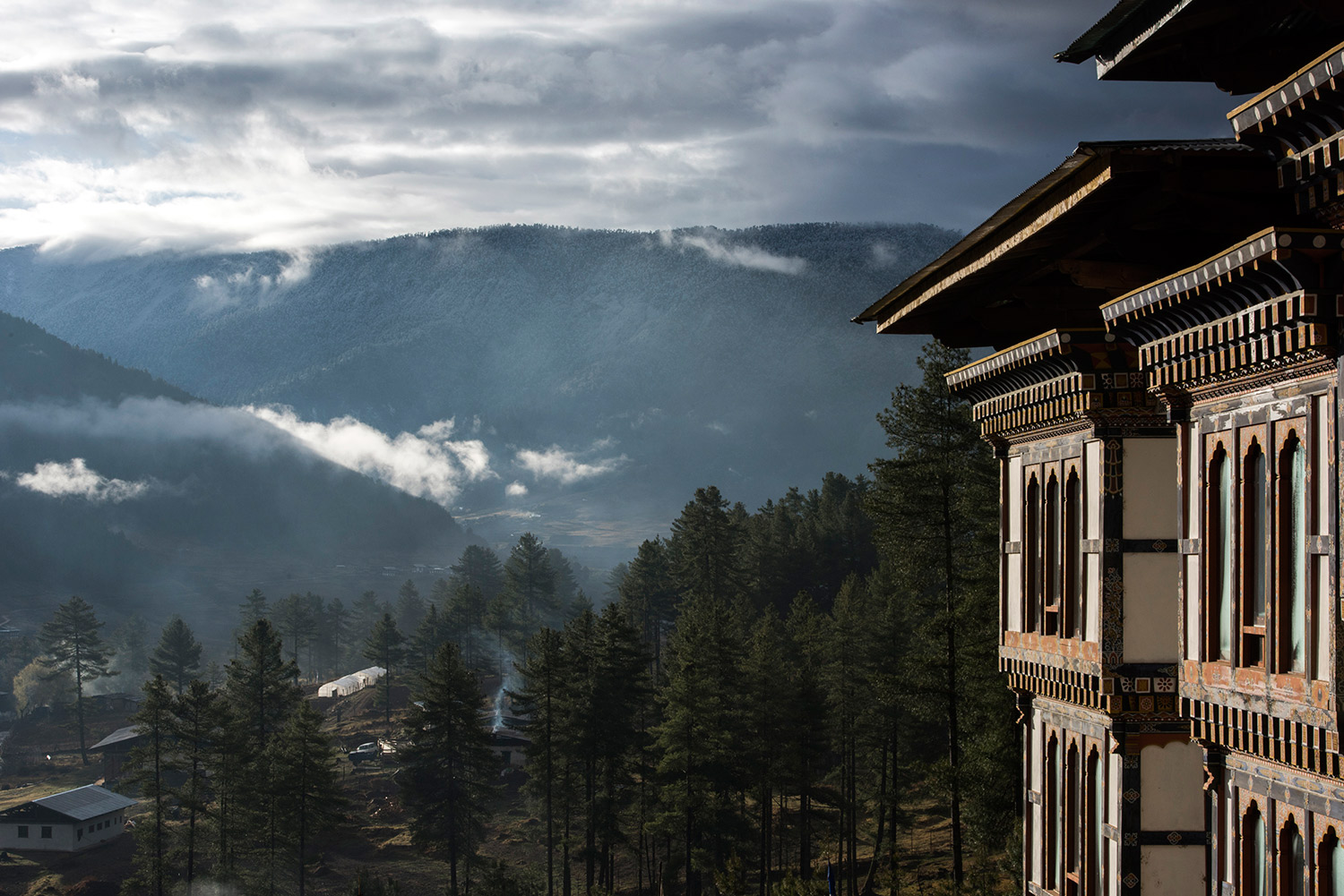 The Phobjikha Valley in central Bhutan.