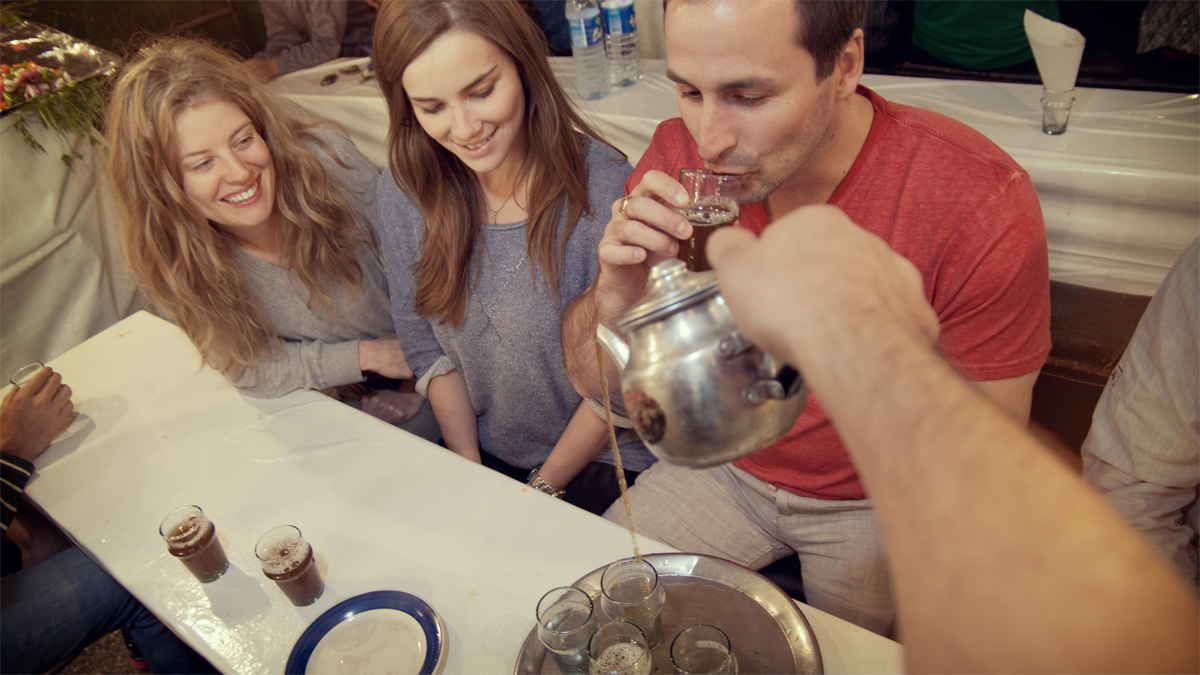 Mint tea in Morocco is sometimes referred to as “Berber whisky.”