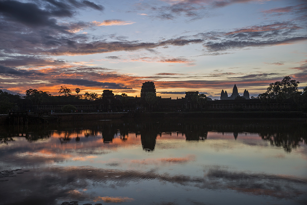 The temples of Angkor Wat.