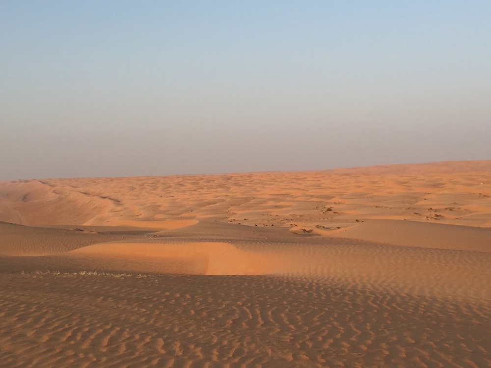 The Wahiba Sands desert.