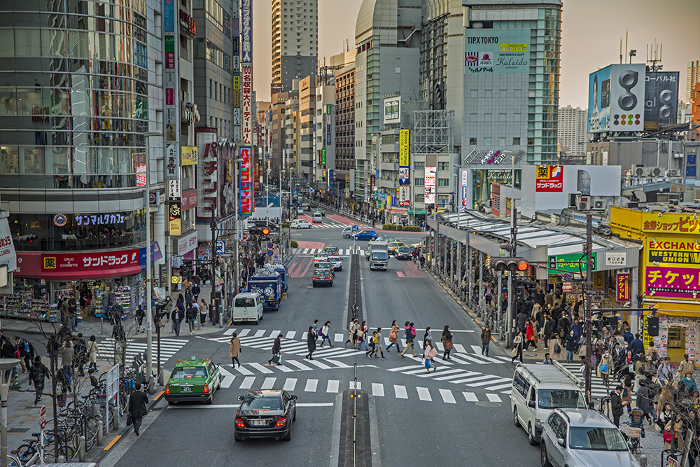 Shibuya Crossing in Toyko.