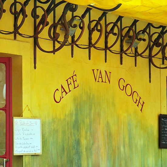 Arles Old Town and Van Gogh Cafe