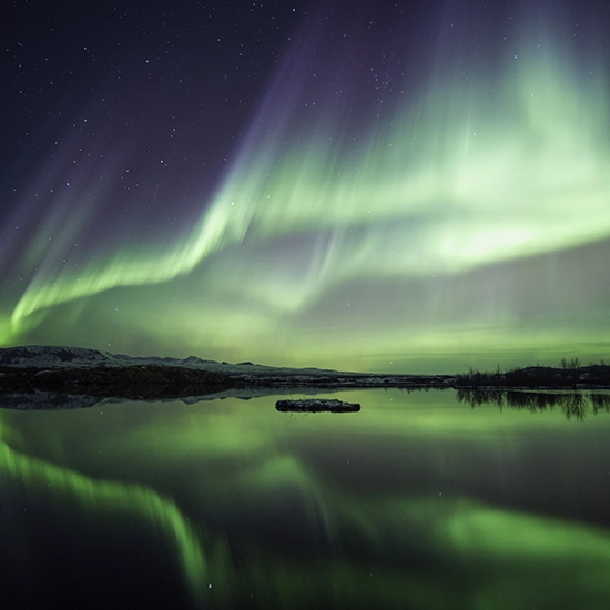Night walk to see the Northern Lights