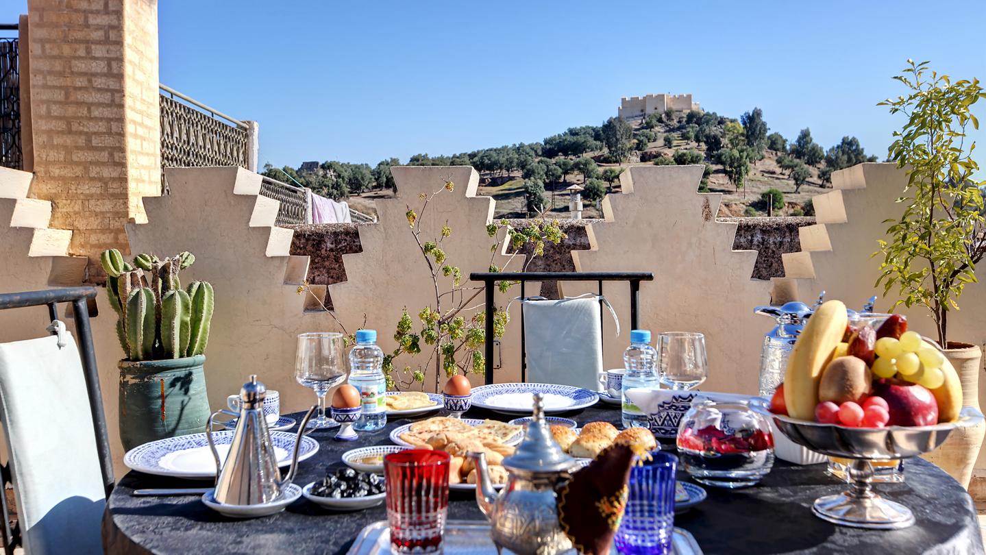 Riad El Amine Fès Rooftop Seating