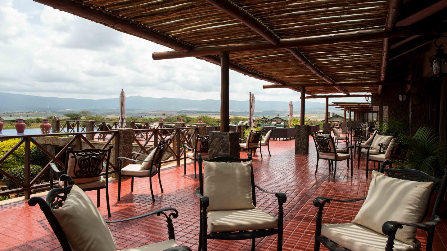 Terrace Area at Ngorongoro Oldeani Mountain Lodge