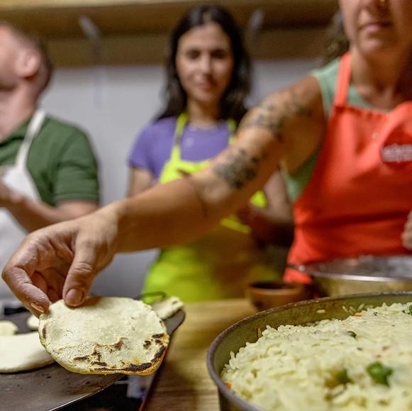 Home Made Tortilla Lunch with a Local Family